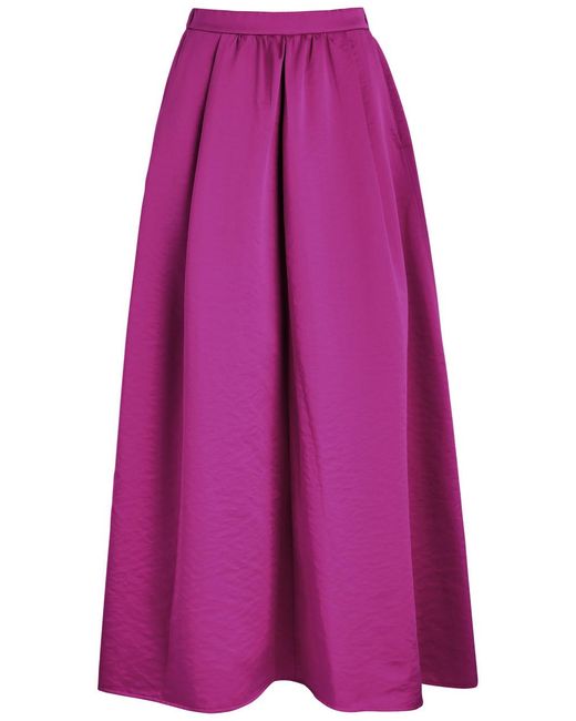 Forte Forte Purple Satin Maxi Skirt