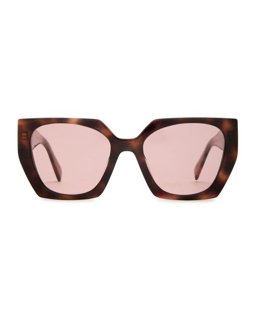 Prada Brown Square-Frame Sunglasses