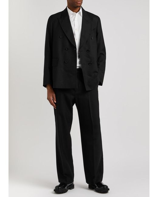 Our Legacy Black Unconstructed Wool Blazer for men