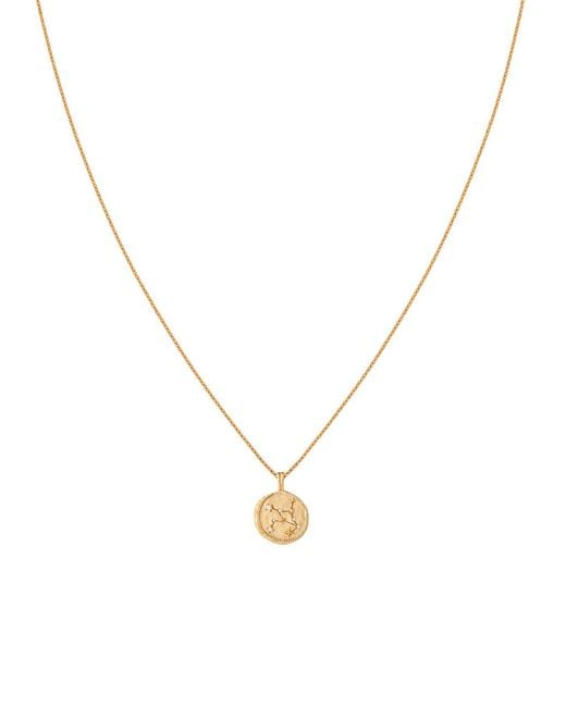 Astrid & Miyu Metallic Virgo Crystal 18K-Plated Pendant Necklace