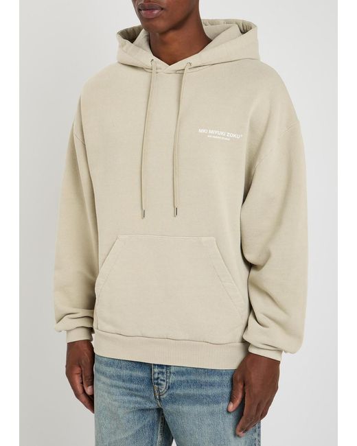 MKI Miyuki-Zoku Natural Design Studio Hooded Cotton-Blend Sweatshirt for men