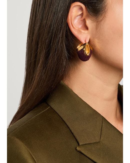 Khaite Red Lotus Small Earrings
