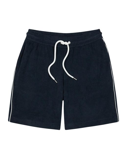 Moncler Blue Terry Shorts for men