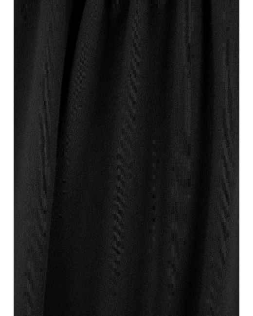 Saint Laurent Black Roll-neck Wool Maxi Dress