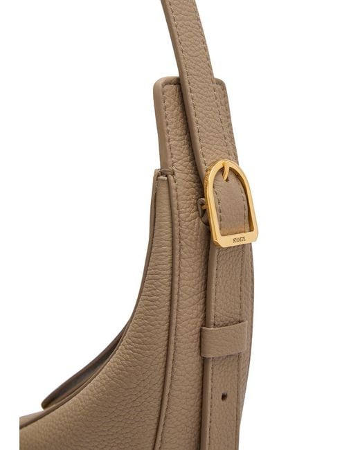 Khaite Metallic Augustina Grained Leather Cross-Body Bag