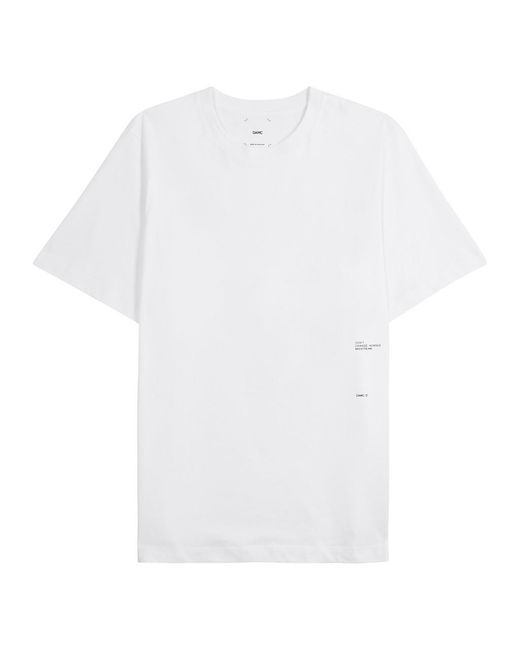 OAMC White Still Printed Cotton T-shirt for men
