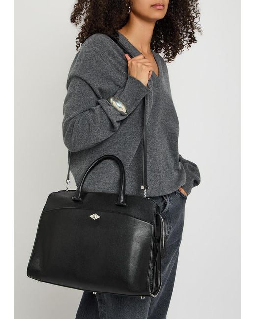 Metier Black Private Eye Leather Tote Bag