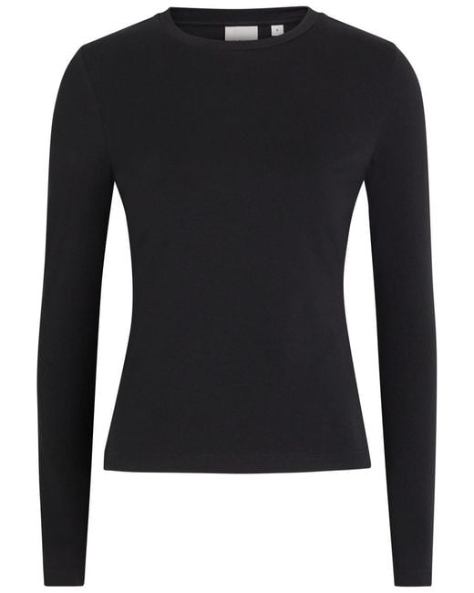 Varley Black Edna Jersey Top