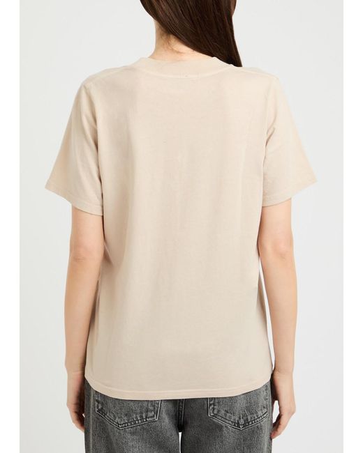 Rails Natural Texax Logo Cotton T-Shirt