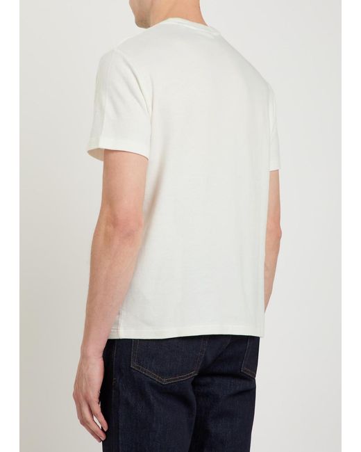 FRAME White Duo Fold Cotton T-Shirt for men