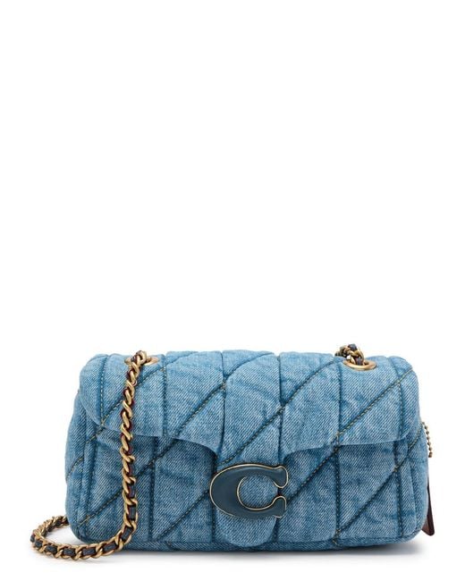 COACH Blue Tabby 20 Quilted Denim Shoulder Bag