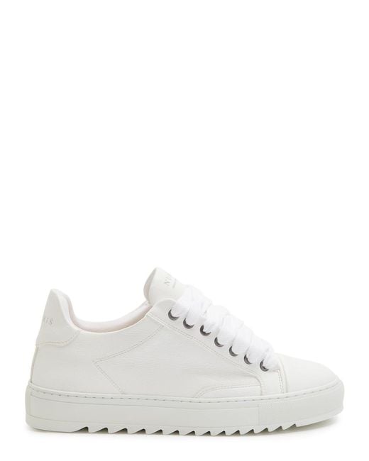 NUMERIS White Atelier Acrylic Leather Sneakers for men