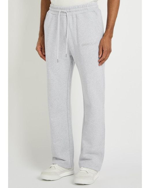 GODMADE White Signature Logo Straight-Leg Cotton Sweatpants for men