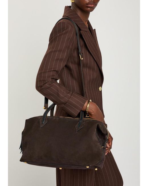 Metier Brown Vérité City Suede Tote Bag