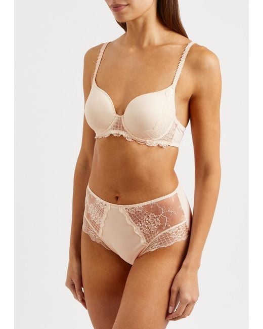 Simone Perele Natural Reve Panelled Lace Briefs