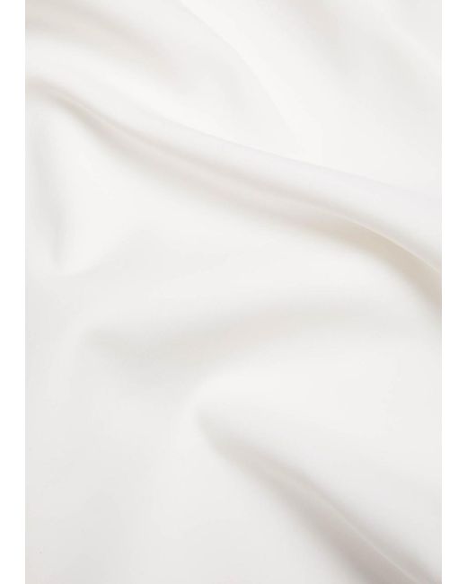 GOOD AMERICAN White Scuba Modern Tank Stretch-Jersey Bodysuit