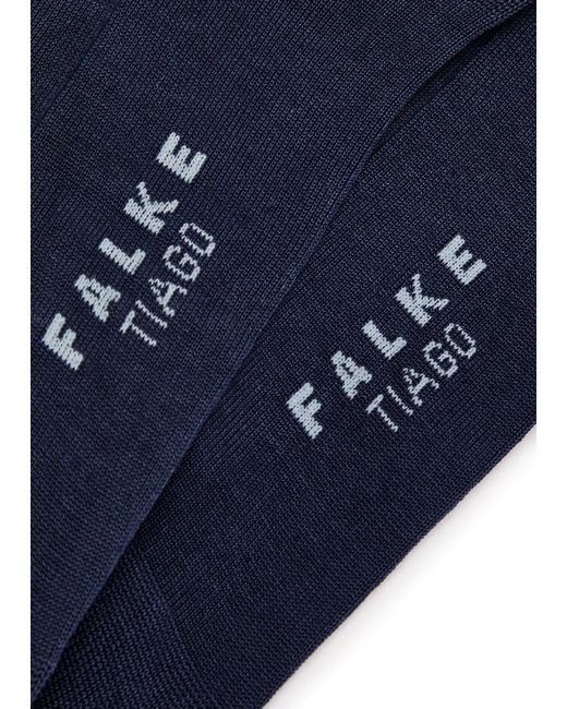 Falke Blue Tiago Cotton-blend Socks