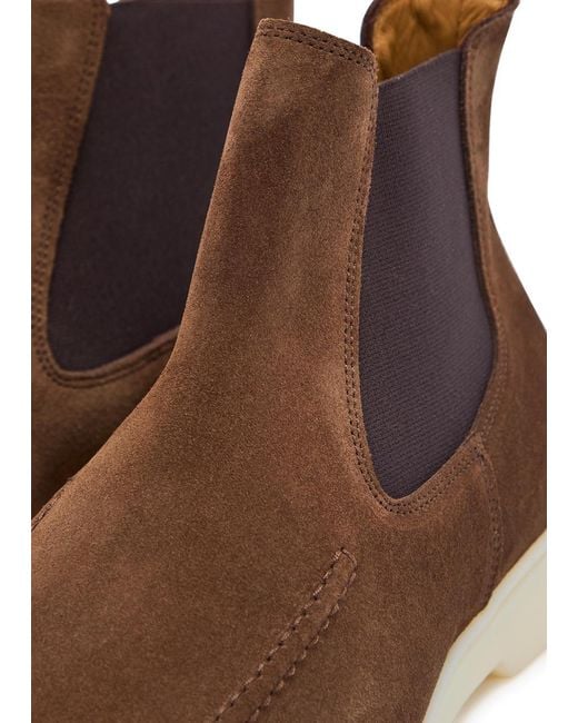 Aurélien Brown City Suede Chelsea Boots for men