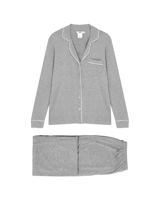 Ugg Gray Lenon Ii Stretch-Jersey Pyjama Set