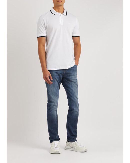 Boss Blue Delaware Slim-Leg Jeans for men