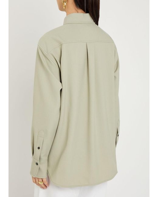 Victoria Beckham White Crepe Shirt