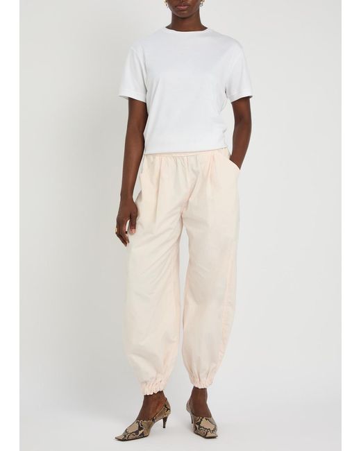 RÙADH Pink The Forbes Balloon-Leg Cotton Trousers