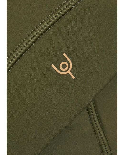 Now You Live Green Leamington Stretch-Jersey Bra Top