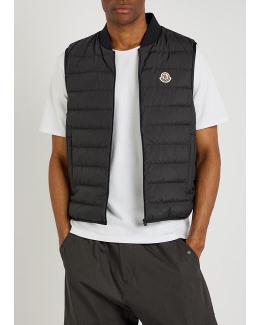 Moncler Black Verney Padded Shell Jacket for men
