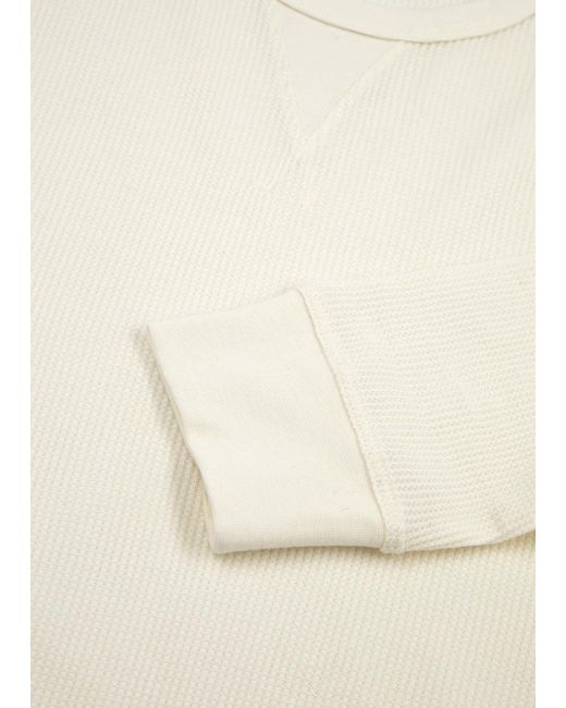 Sunspel Natural Waffle-knit Cotton Top for men