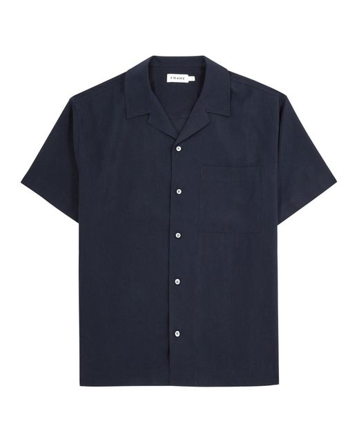 FRAME Blue Twill Shirt for men