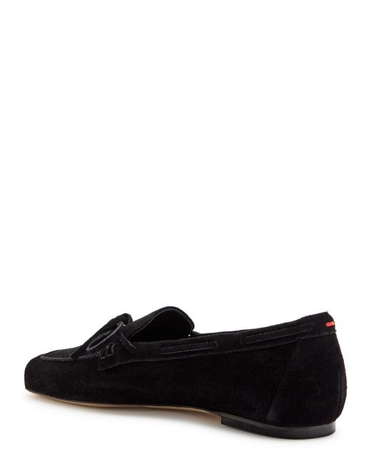 Aeyde Black Jasper Suede Loafers