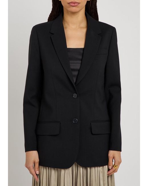 Joseph Black Jackie Stretch-Wool Blazer