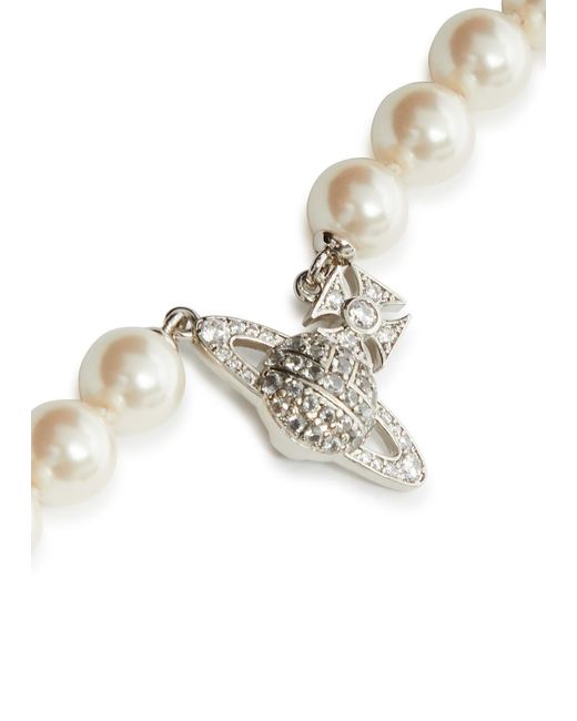 Vivienne Westwood White Graziella Orb-embellished Bracelet