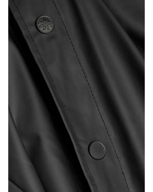 Rains Black Long Waterproof Raincoat for men