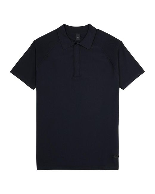 Alpha Tauri Black Fenzi Knitted Polo Shirt for men