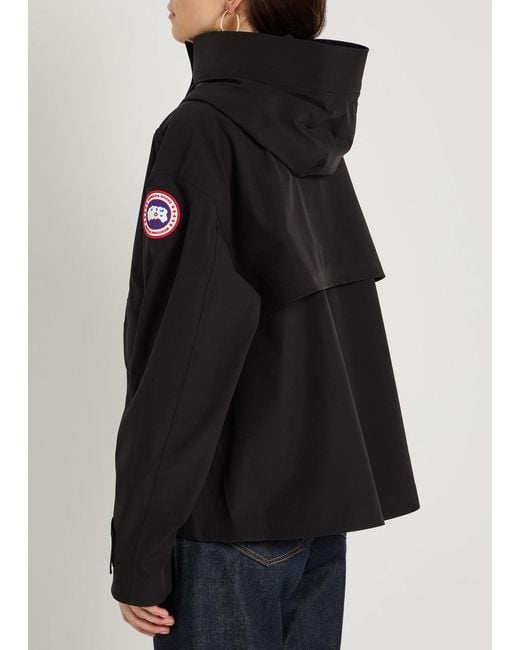 Canada Goose Black Tofino Hooded Rain Jacket