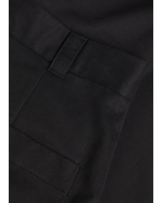 Studio Nicholson Blue Peached Pleated Wide-Leg Cotton-Twill Trousers for men
