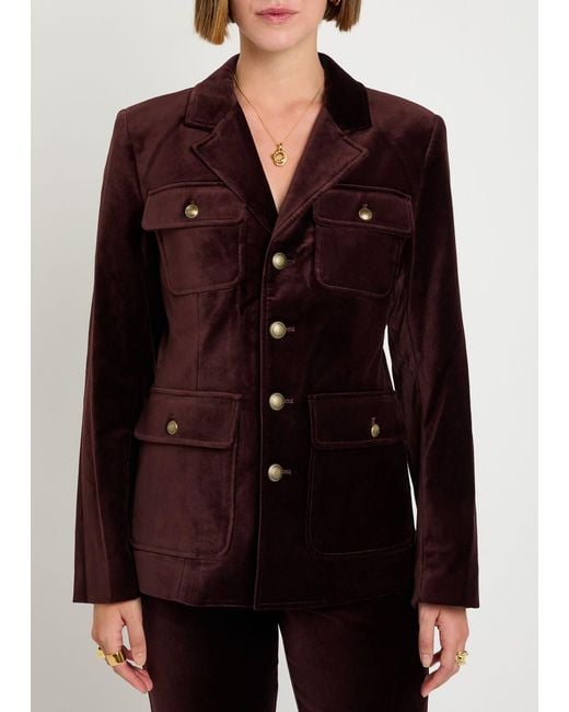 PAIGE Purple Reign Velvet Jacket