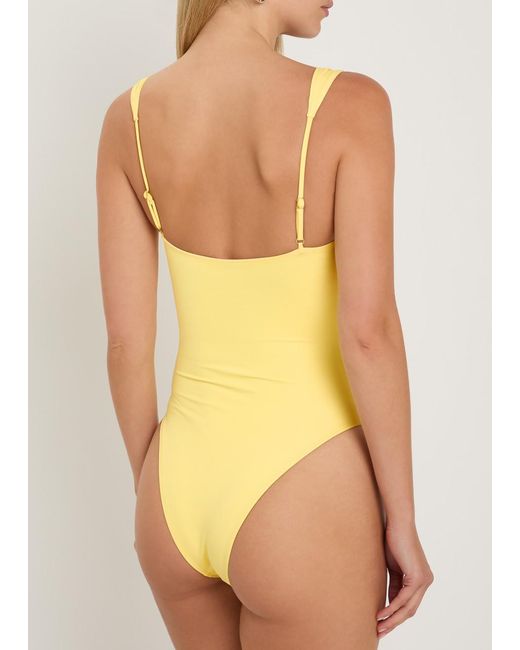 Away That Day Yellow Cannes Swimsuit
