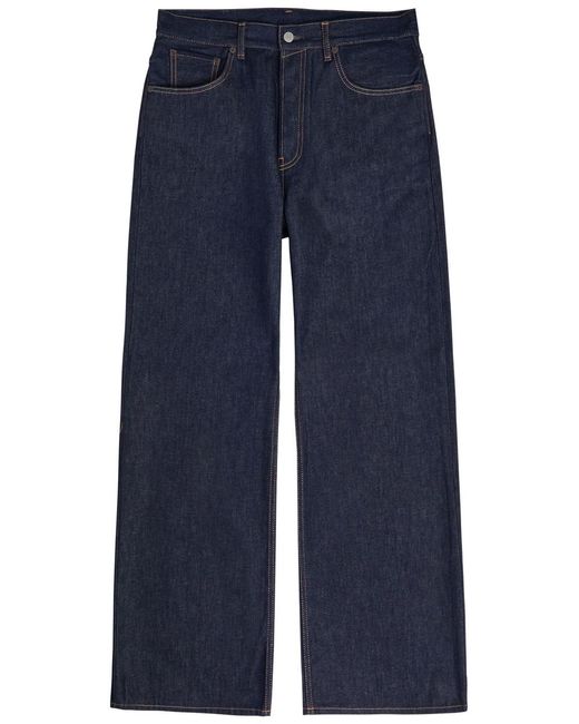 Acne Blue Wide-Leg Denim Jeans for men