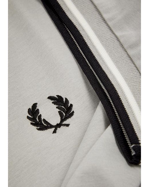 Fred Perry White Logo-embroidered Cotton T-shirt for men