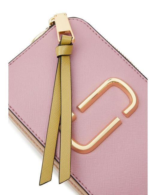 Marc Jacobs Pink The Colourblock Snapshot Leather Cross-body Bag