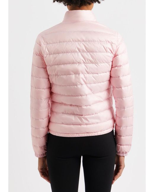 Moncler Pink Lans Quilted Shell Jacket