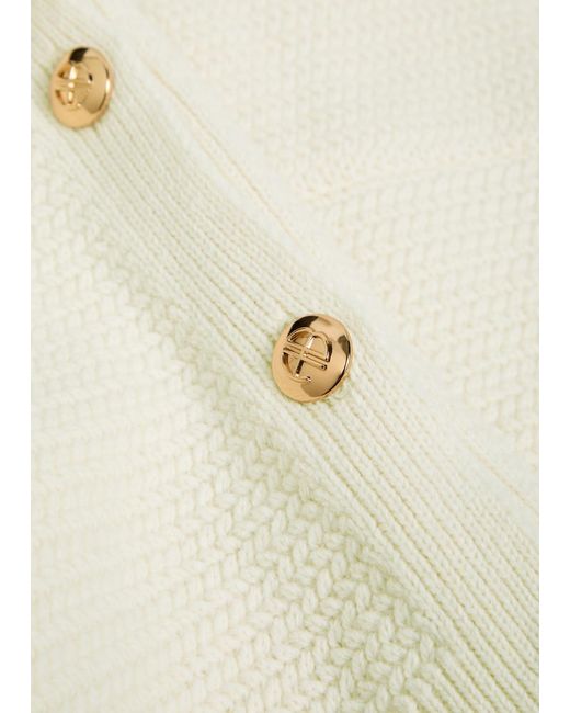 Anine Bing White Christa Knit Top