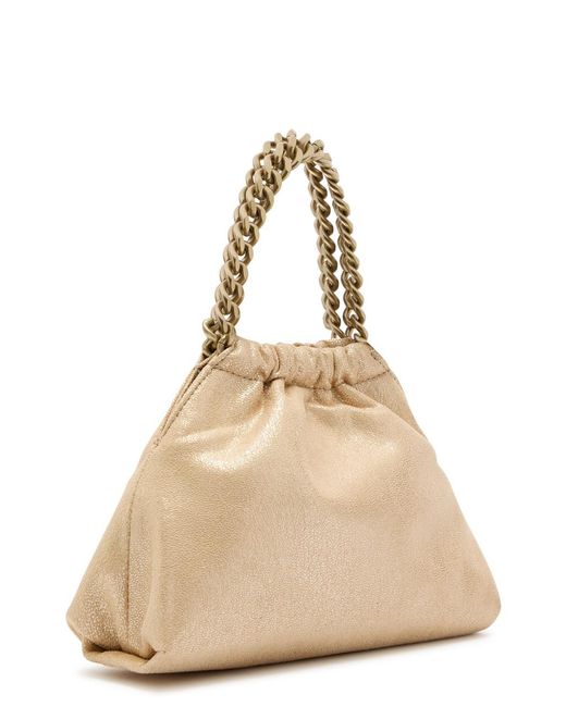 Stella McCartney Natural Falabella Drawstring Faux Leather Cross-Body Bag