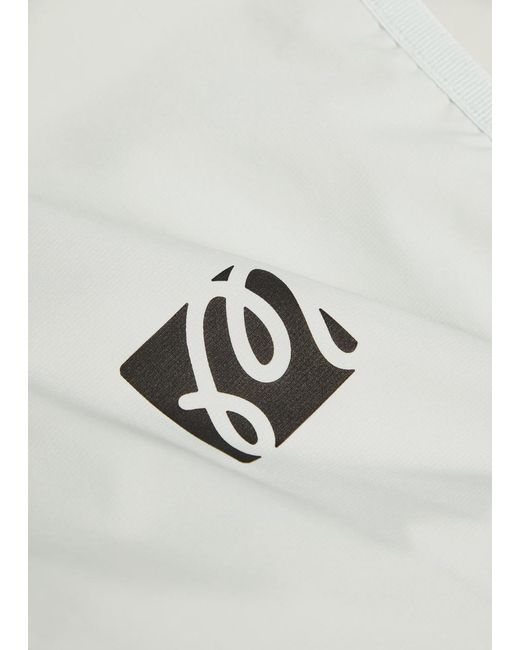 Malbon White Performance Logo-Print Shell Vest for men