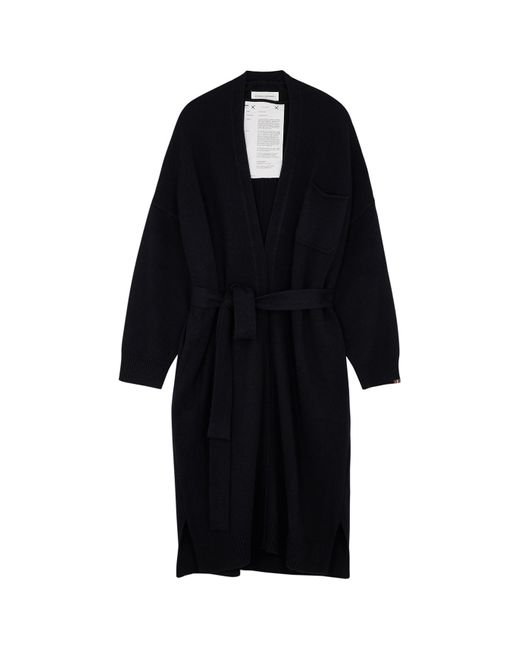 Extreme Cashmere Black N°195 Coat Cashmere Cardigan