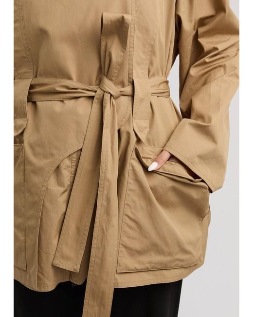 The Row Natural Belted Cotton Utility Jacket