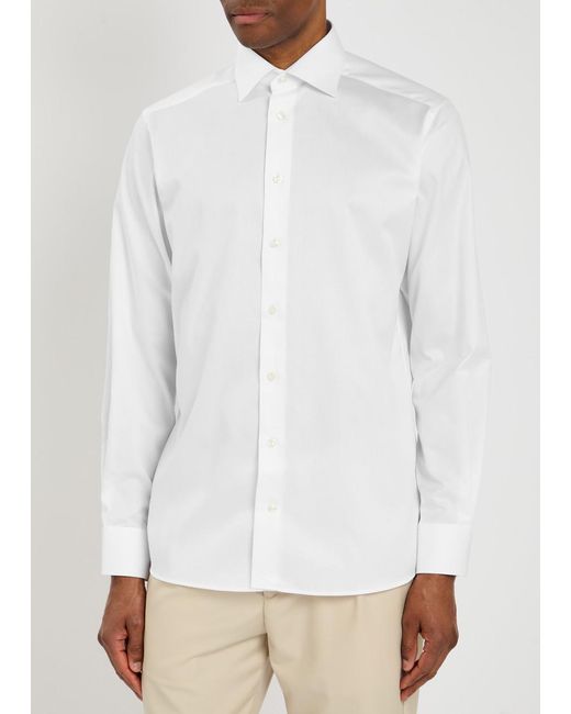 Eton of Sweden White Cotton-Twill Shirt for men