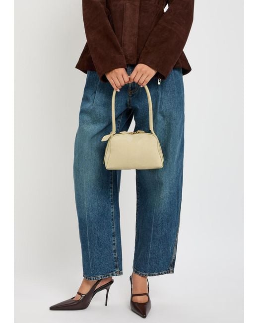 Alaïa Natural Le Bouledogue Small Nubuck Shoulder Bag